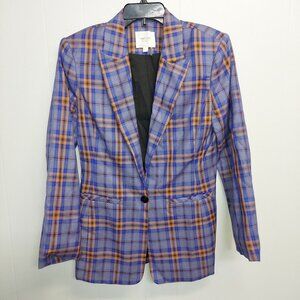 GREY LAB BLUE AND ORANGE BLAZER - SIZE SMALL - EUC